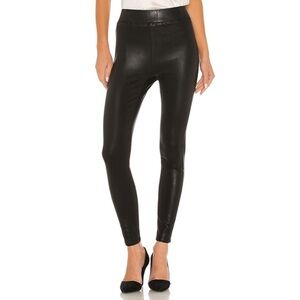 L'AGENCE Black Coated Rochelle High Rise Pull On Pants EUC Size XS 2443MCTC